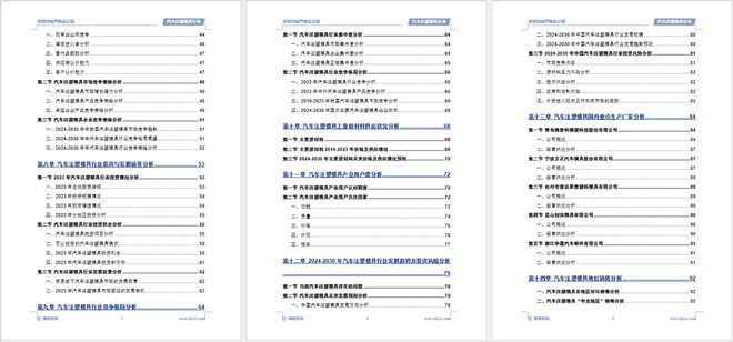 中国汽车注塑模具行业市场现状、重点企业分析及投资潜力研究报告(图6)